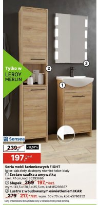 Seria mebli łazienkowych FIGHT promocja w Leroy Merlin