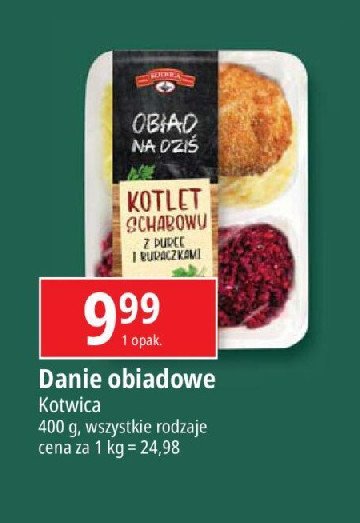 Kotlet schabowy z puree i buraczkami Kotwica promocja w Leclerc