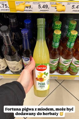 Napój pigwa z miodem 440ml promocja w Dino