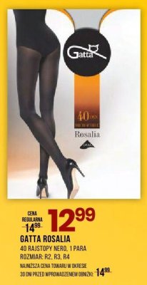Rajstopy nero Gatta Rosalia promocja w Drogerie Natura