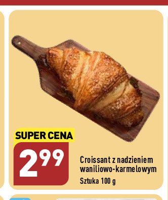 Croissant z nadzieniem waniliowo-karmelowym promocja