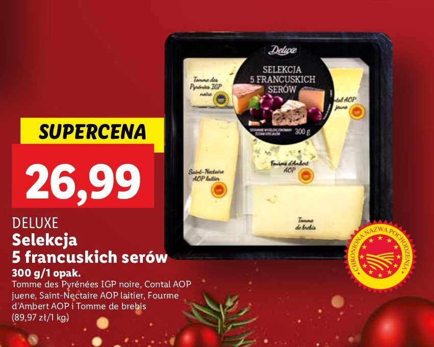 Selekcja 5 serów francuskich Deluxe promocja