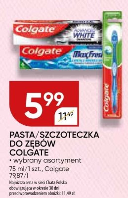 Pasta/szczoteczka do zębów colgate promocja w Chata Polska