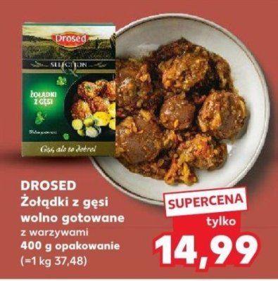 Żołądki z gęsi wolno gotowane z warzywami 400 g opakowanie promocja w Kaufland