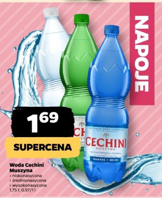 Woda Cechini niskonasycona promocja w Netto