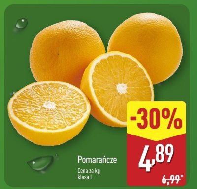 Pomarańcze klasa I promocja w Aldi