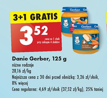 Obiadek jarzynki z cielęcinką Gerber promocja