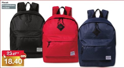 Plecak 2-komory Paso promocja w Woolworth