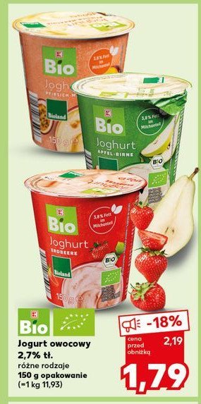 Jogurt gruszkowy K-classic bio promocja