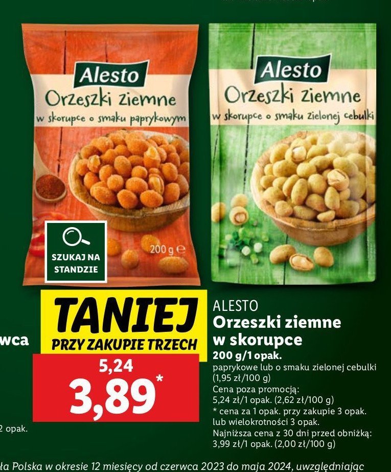 Orzechy ziemne w cieście papryka Alesto promocja