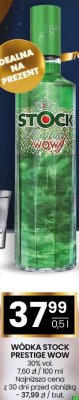 Wódka Stock Prestige WOW 30% vol. 0,5l promocja w Twój Market