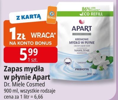 Zapas mydła w płynie Apart Dr. Miele Cosmed promocja w Leclerc