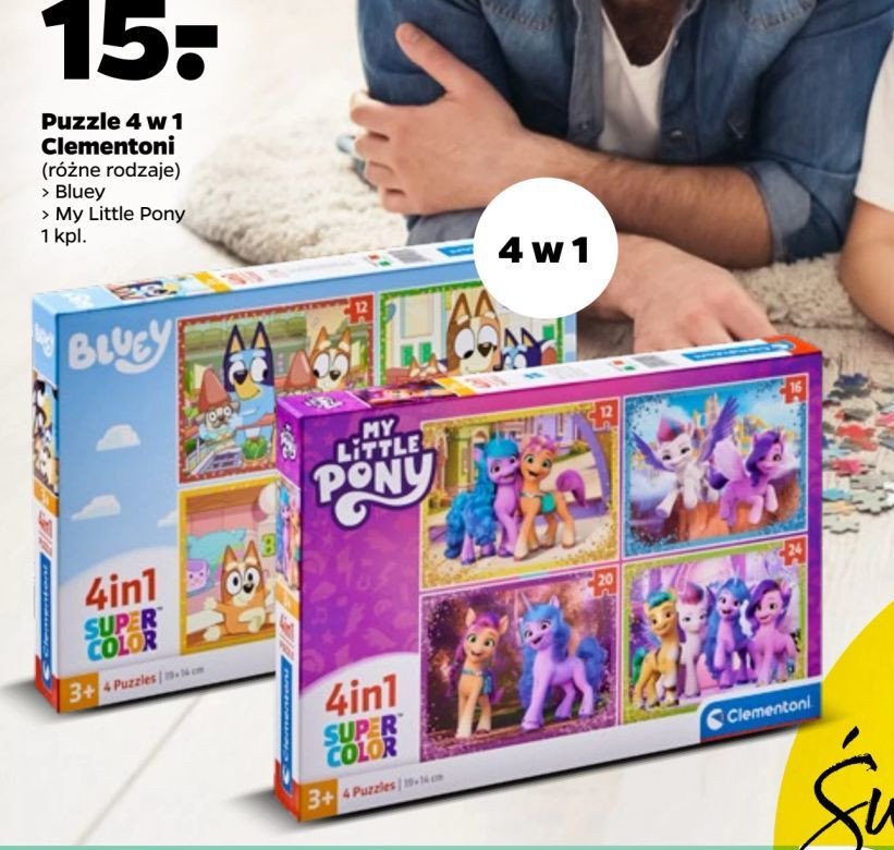 Puzzle 4in1 my little pony Clementoni promocja w Netto