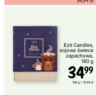 Sojowa 艣wieca zapachowa hot cocoa EZTI CANDLES promocja