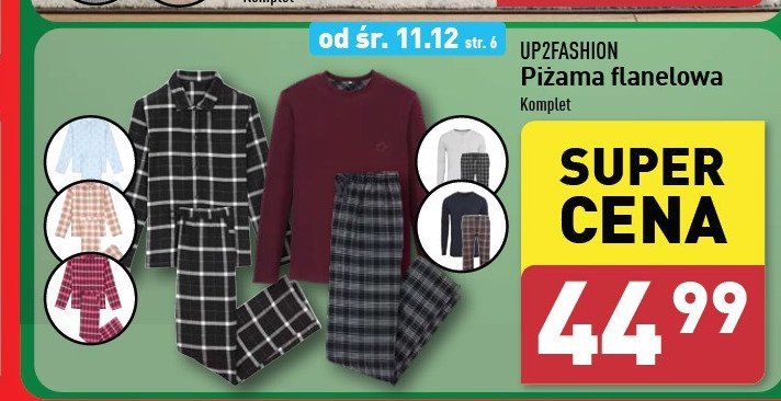 Piżama damska flanelowa s-xl Up2fashion promocja