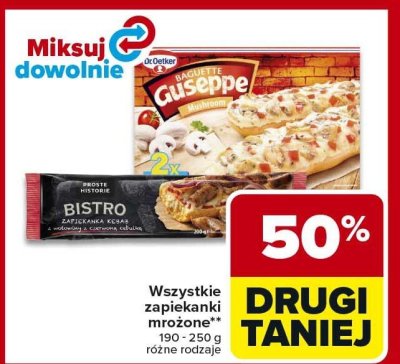 Zapiekanki mrożone wszystkie rodzaje promocja w Carrefour