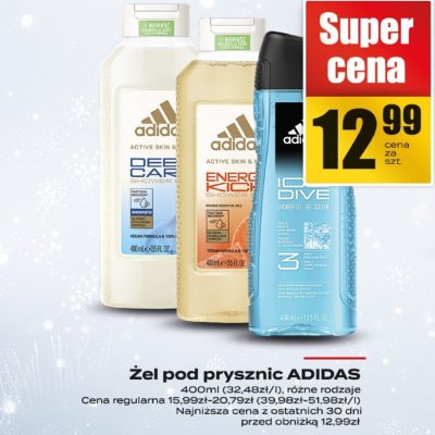 Żel pod prysznic ADIDAS promocja w Supeco