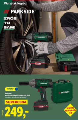 Akumulatorowy klucz udarowy 20 V promocja w Lidl