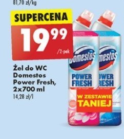 Żel do wc ocean fresh + flower fresh Domestos power fresh (wcześniej total hygiene) promocja