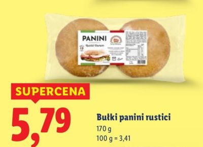 Bułki panini rustici promocja w Lidl