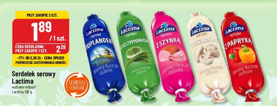 Serdelek z pieczarkami Lactima promocja