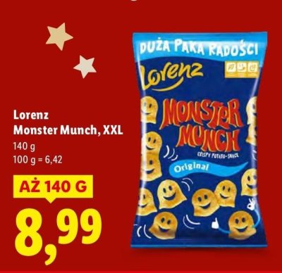 Chipsy Monster Munch XXL Lorenz promocja w Lidl