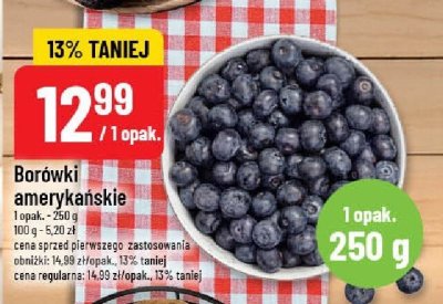 Borówki amerykańskie Carrefour targ świeżości promocja w POLOmarket
