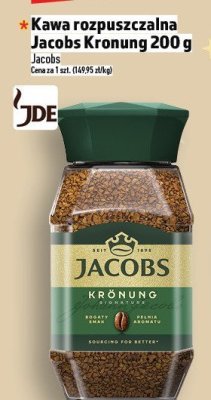 Kawa rozpuszczalna Jacobs Kronung 200 g promocja w TOPAZ