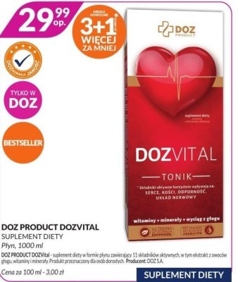 Suplement diety Tonik Dozvital promocja w DOZ.PL