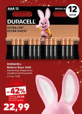 Baterie Basic AAA 12 szt. promocja w Kaufland