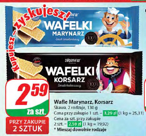 Wafelki marynarz Skawa promocja