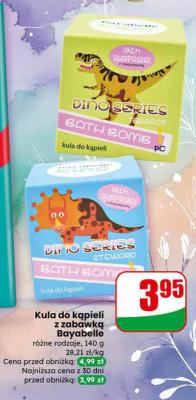 Kula do kąpieli z zabawką Bayabelle Dino Series promocja w Dino