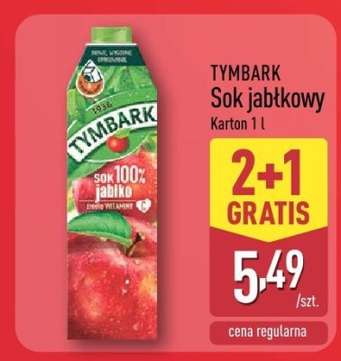 Sok jabłkowy 2+1 GRATIS promocja w Aldi