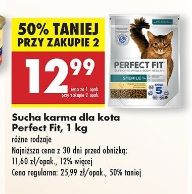 Karma dla kota sterile 1+ Perfect fit promocja