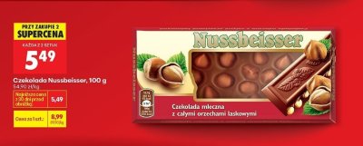 Czekolada mleczna z całymi orzechami laskowymi Nussbeisser promocja