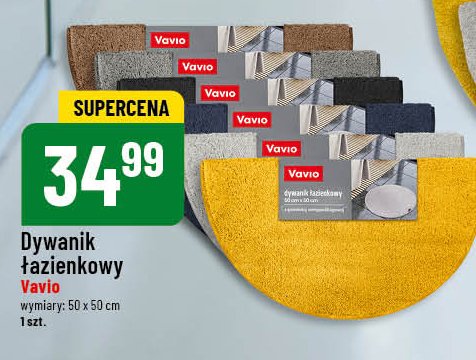 Dywanik łazienkowy 50 x 50 cm Vavio promocja w POLOmarket