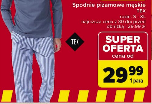 Spodnie piżamowe męskie s-xl Tex promocja