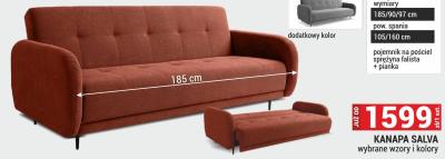 Kanapa Salva 185/90/97 cm promocja w Merkury Market
