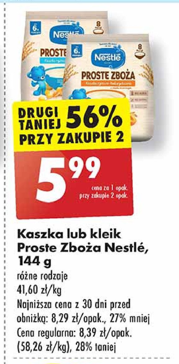 Kleik ryżowy Nestle proste zboża promocja