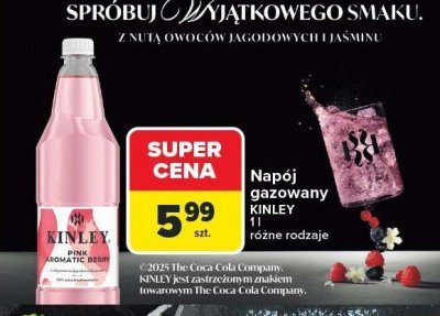 Napój gazowany 1 l, różne rodzaje Kinley promocja w Carrefour