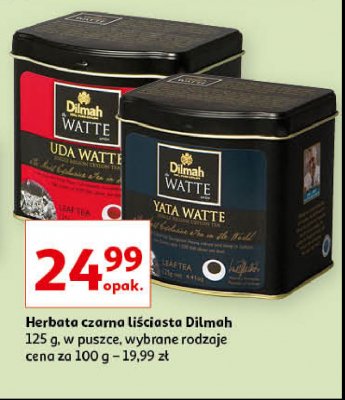 Herbata yata watte puszka Dilmah watte promocja