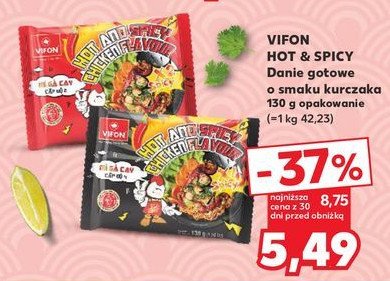 Danie hot and spicy chicken flavour x4 spicy Vifon promocja