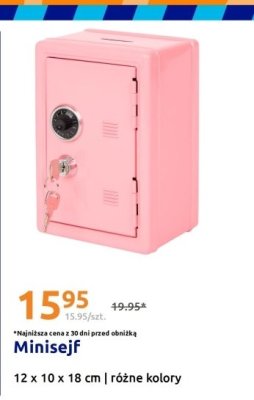 Minisejf różne kolory promocja w Action