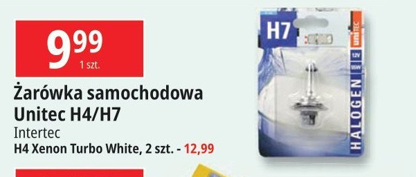 Żarówki xenon turbo h4 Intertec promocja