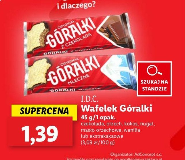 Wafelek extra kakao Góralki nagie promocja