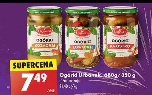 Ogórki na ostro Urbanek promocja