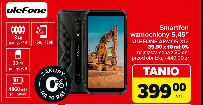 Smartfon x12 Ulefone promocja