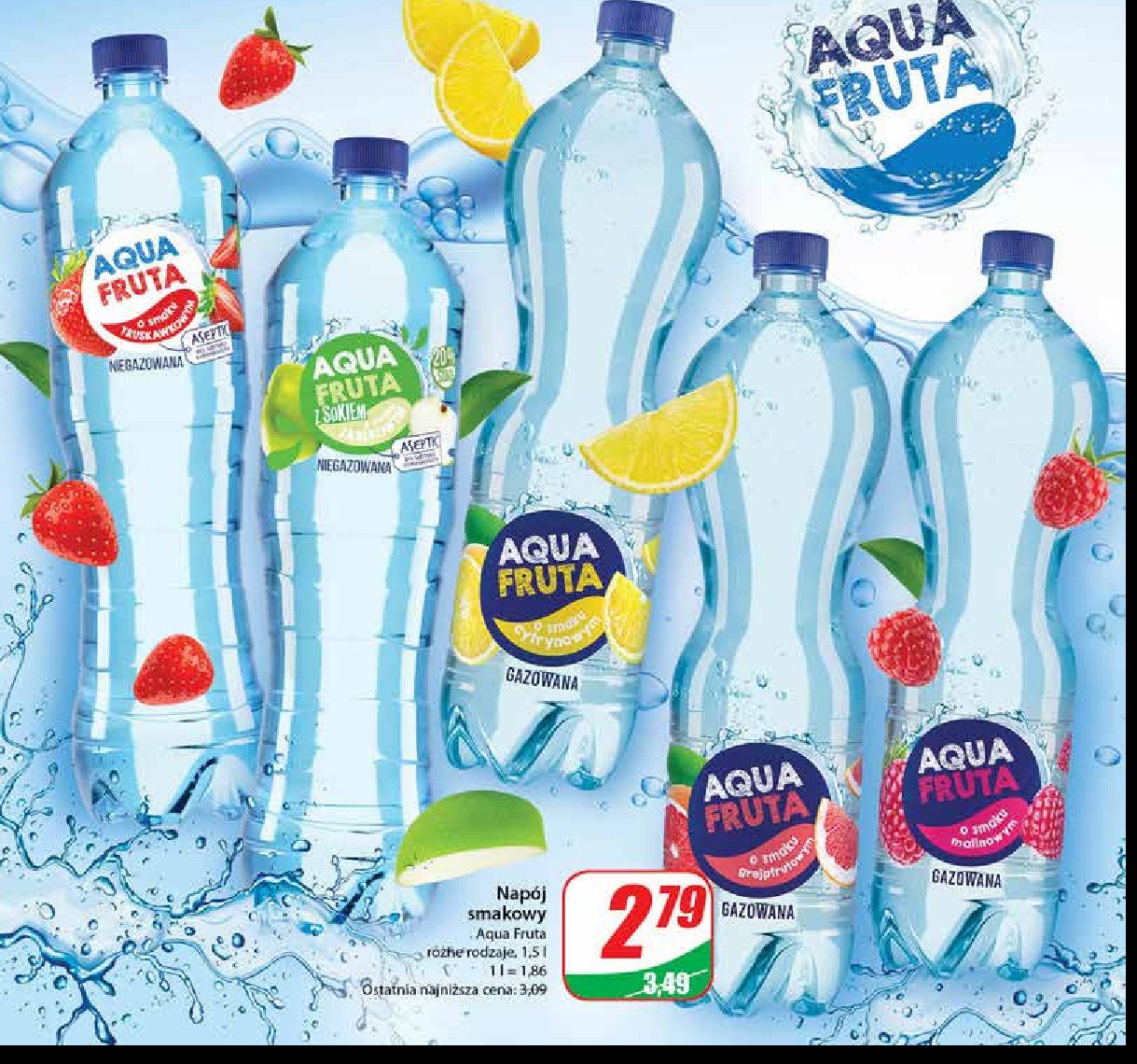 Woda grejpfrutowa Aqua fruta promocja