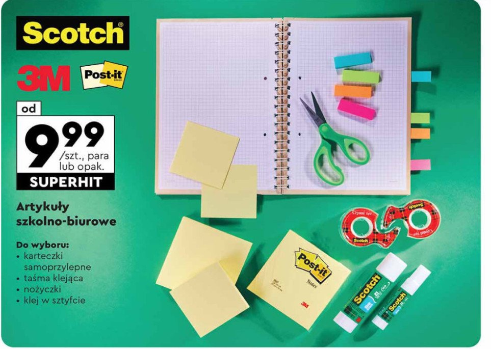 Karteczki samoprzylepne Post-it promocja w Biedronka