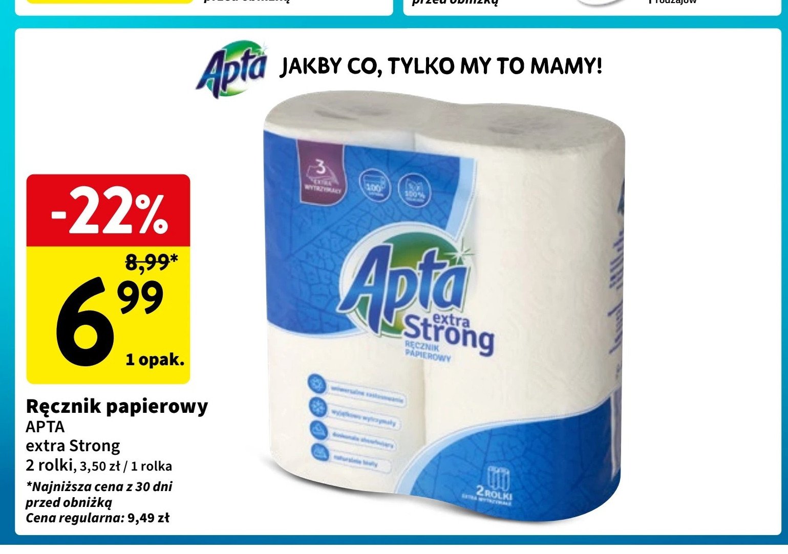 Ręcznik kuchenny extra strong Apta promocja